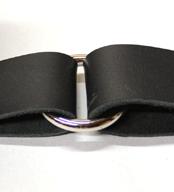 A series of photos showing how to estimate the proper size ring for a one inch piece of material.