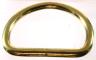 D ring brass plated 2 inch